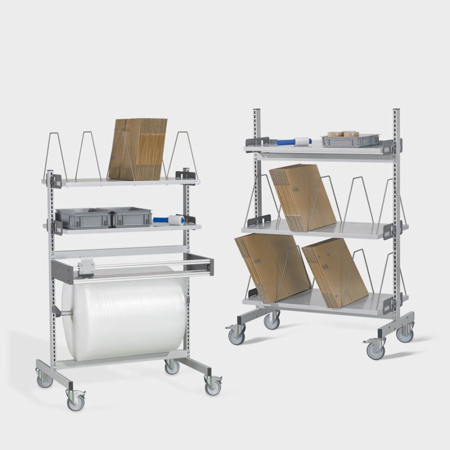 Cutting devices and trolley with add-on unit