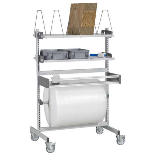 Kundenspezifische-Anwendung-Transportwagen-mit-Schneidegereat RGO-line Individueller Transportwagen mit Schneidegerät